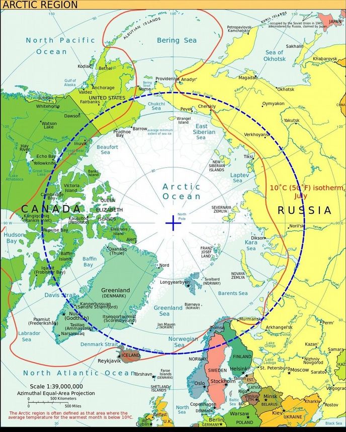 Mapa Arktidy Mapa Arktidy