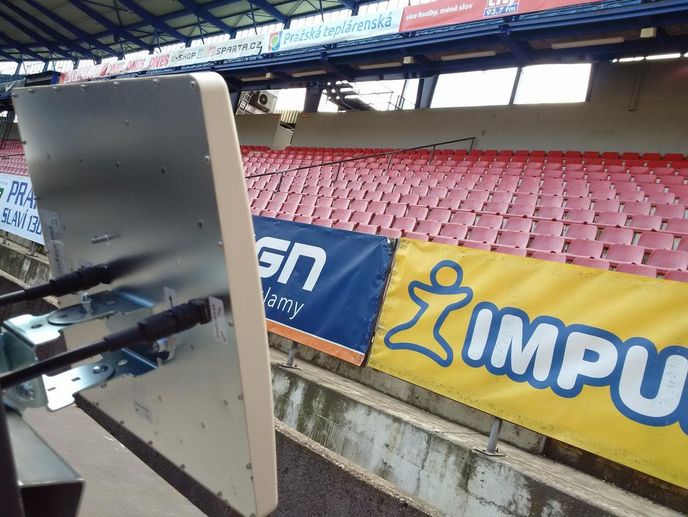 Wi-Fi na stadionu Sparty. Wi-Fi na stadionu Sparty.