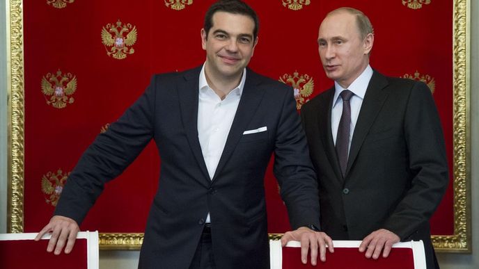 Řecký premiér Alexis Tsipras a ruský prezident Vladimir Putin Řecký premiér Alexis Tsipras a ruský prezident Vladimir Putin