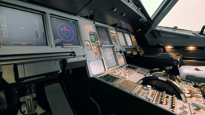 Kokpit Airbusu A320 Kokpit Airbusu A320