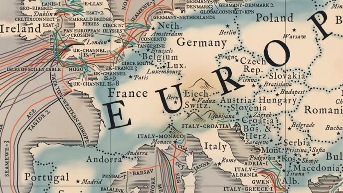 retromapa podmořských inernetových kabelů retromapa podmořských inernetových kabelů