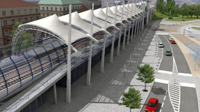 vizualizace, Zastávka Praha Výstaviště vizualizace, Zastávka Praha Výstaviště