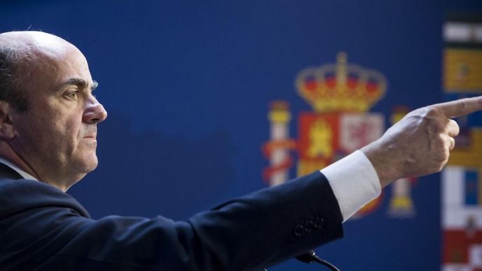 Španělský ministr financí Luis de Guindos Španělský ministr financí Luis de Guindos