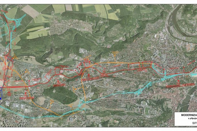 Trasa vlaku na pražské letiště Trasa vlaku na pražské letiště