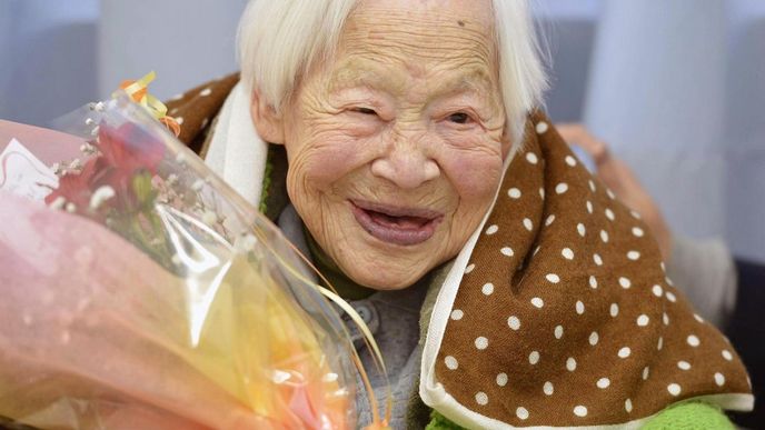 Nejstarší žena světa Misao Okawaová Nejstarší žena světa Misao Okawaová