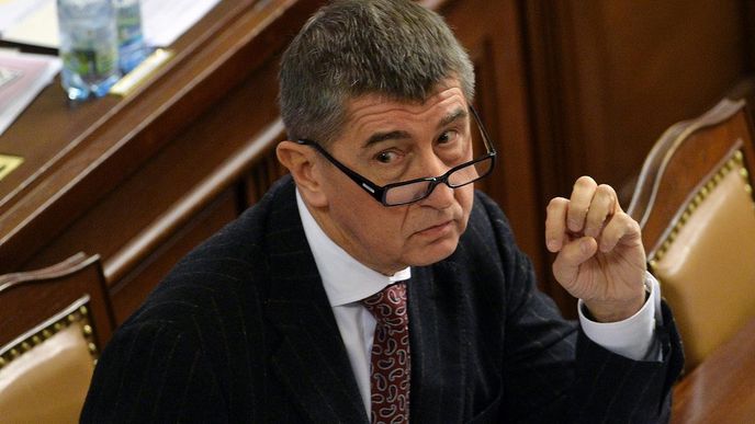 Ministr financí Andrej Babiš na schůzi Poslanecké sněmovny Ministr financí Andrej Babiš na schůzi Poslanecké sněmovny