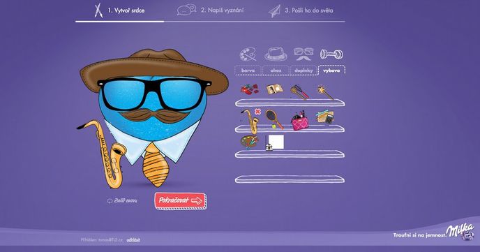 Milka, ukázka aplikace Milka, ukázka aplikace
