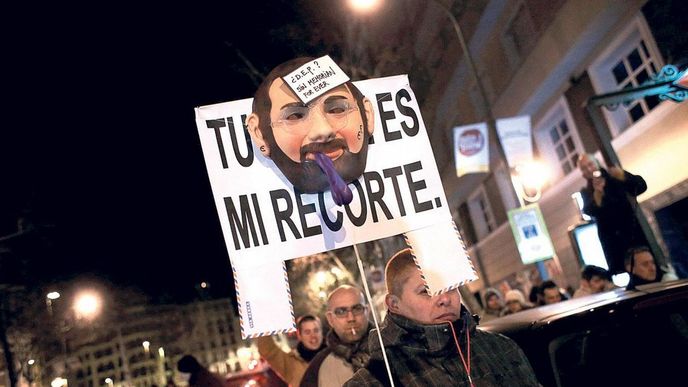 Protivládní demonstrace ve Španělsku Protivládní demonstrace ve Španělsku