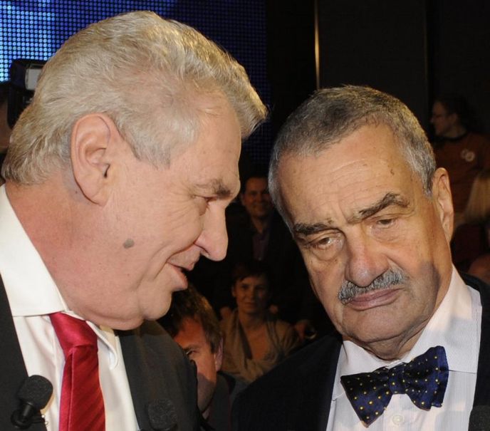 Miloš Zeman a Karel Schwarzenberg Miloš Zeman a Karel Schwarzenberg