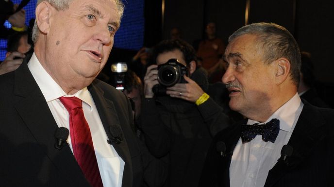 Miloš Zeman a Karel Schwarzenberg Miloš Zeman a Karel Schwarzenberg
