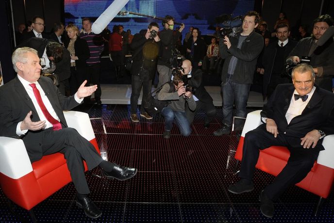 Miloš Zeman a Karel Schwarzenberg (čtk) Miloš Zeman a Karel Schwarzenberg (čtk)
