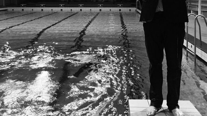 Swimming Pool vede Belgičan Peter Vijgen Swimming Pool vede Belgičan Peter Vijgen
