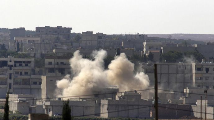 Boje v syrském Kobani Boje v syrském Kobani