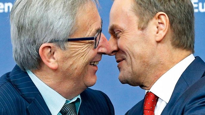 Evropa obměnila lídry. V čele Evropské komise stanul Jean-Claude Juncker (vlevo), prezidentem se stal Donald Tusk Evropa obměnila lídry. V čele Evropské komise stanul Jean-Claude Juncker (vlevo), prezidentem se stal Donald Tusk