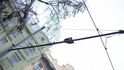 Namrzlé tramvajové troleje v Praze Namrzlé tramvajové troleje v Praze