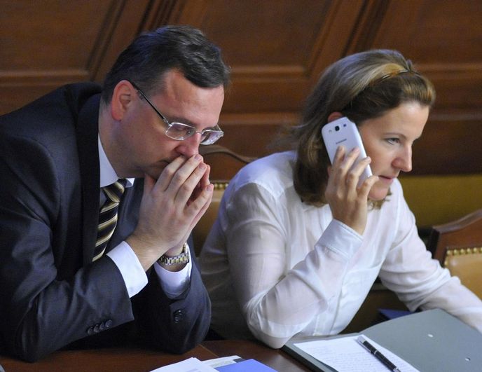 Petr Nečas a Karolína Peake Petr Nečas a Karolína Peake