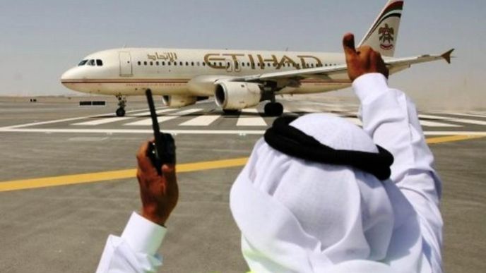 Aerolinie Spojených arabských emirátů Etihad, ilustrační foto Aerolinie Spojených arabských emirátů Etihad, ilustrační foto
