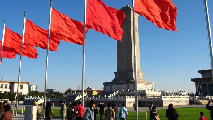 Čína, Náměstí nebeského klidu, Tiananmen sq. Čína, Náměstí nebeského klidu, Tiananmen sq.