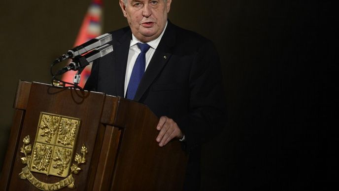 Prezident Miloš Zeman při oslavách 28. října Prezident Miloš Zeman při oslavách 28. října