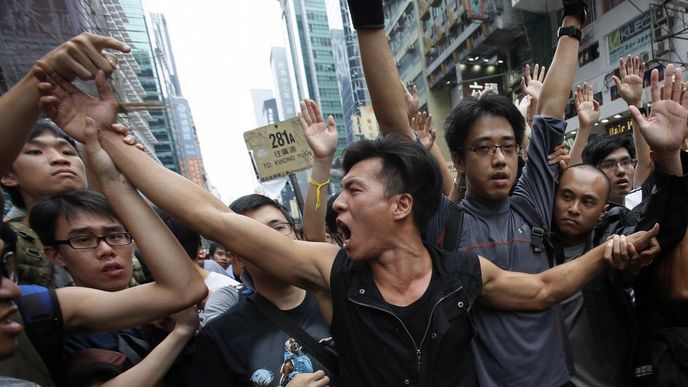 Sobotní protesty v Hongkongu Sobotní protesty v Hongkongu
