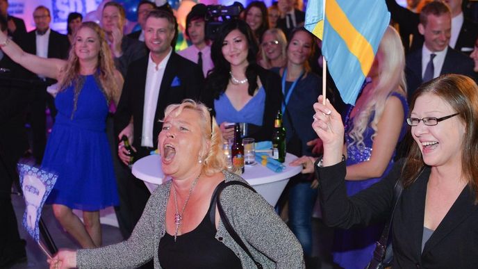 Důvod k oslavě mají po volbách především radikální Švédští demokraté Důvod k oslavě mají po volbách především radikální Švédští demokraté