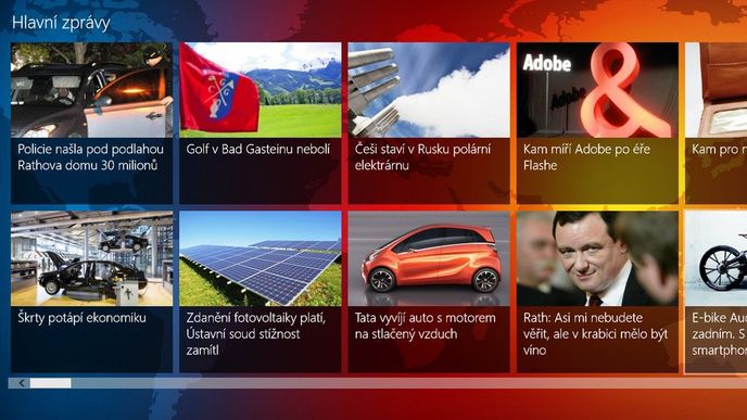 Aplikace E15.cz pro Windows 8 Aplikace E15.cz pro Windows 8