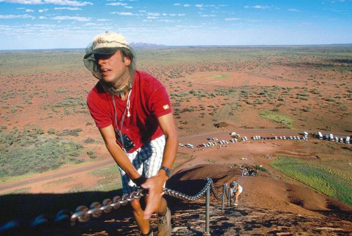 Výstup na Uluru Výstup na Uluru