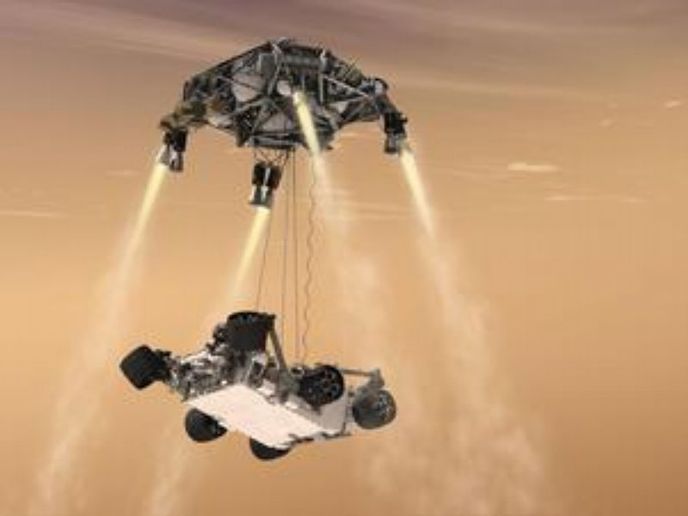 Po osmiměsíční cestě vesmírem a složitém přistávacím manévru dorazilo dnes ráno SELČ na povrch Marsu americké robotické vozítko Curiosity. Dosednutí vozítka na planině Aeolis Palus v kráteru Gale se uskutečnilo přesně podle plánu. Po osmiměsíční cestě vesmírem a složitém přistávacím manévru dorazilo dnes ráno SELČ na povrch Marsu americké robotické vozítko Curiosity. Dosednutí vozítka na planině Aeolis Palus v kráteru Gale se uskutečnilo přesně podle plánu.