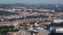 Výhled z City Tower na Prahu Výhled z City Tower na Prahu