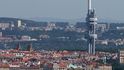 Výhled z City Tower na Prahu Výhled z City Tower na Prahu