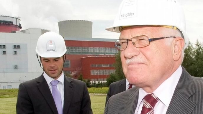 Václav Klaus na návštěvě Temelína Václav Klaus na návštěvě Temelína