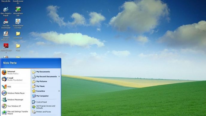 Pracovní plocha Windows XP (ilustrační foto) Pracovní plocha Windows XP (ilustrační foto)