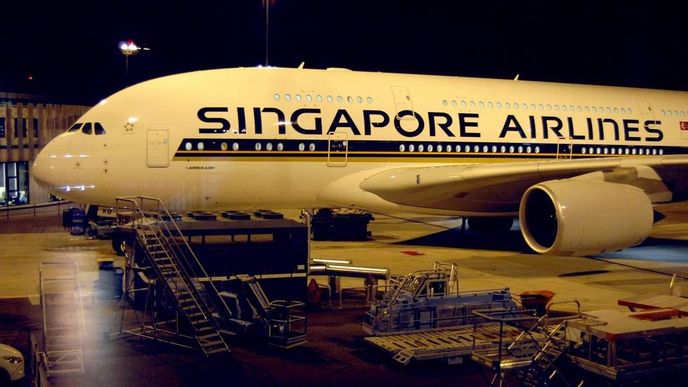 Airbus A380 letecké společnosti Singapore Airlines Airbus A380 letecké společnosti Singapore Airlines