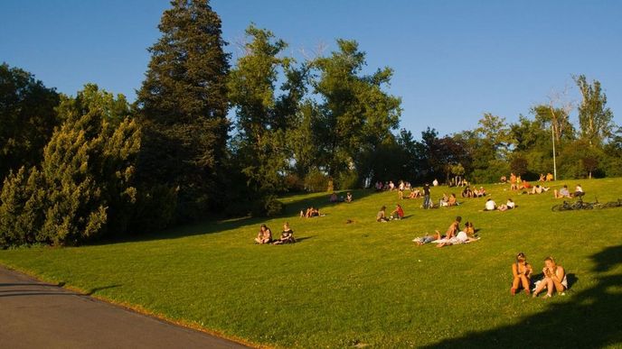 Riegrovy sady v Praze, kde by mohla vzniknout první pracovna v parku Riegrovy sady v Praze, kde by mohla vzniknout první pracovna v parku