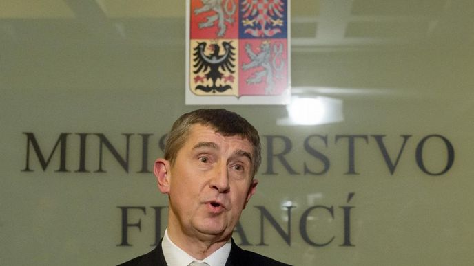 Ministr financí Andrej babiš Ministr financí Andrej babiš