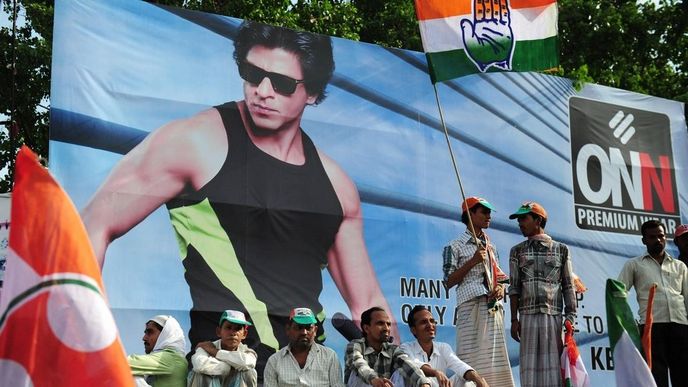 Bollywoodská hvězda Shahrukh Khan Bollywoodská hvězda Shahrukh Khan
