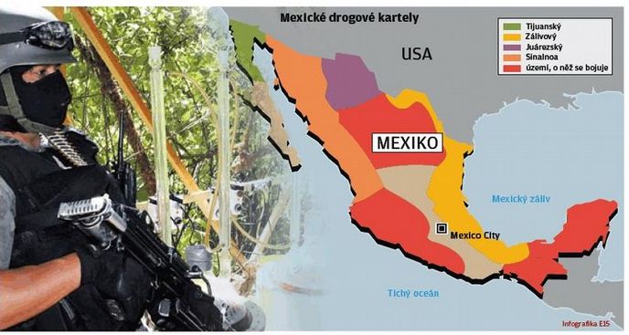 Mexické drogové kartely Mexické drogové kartely