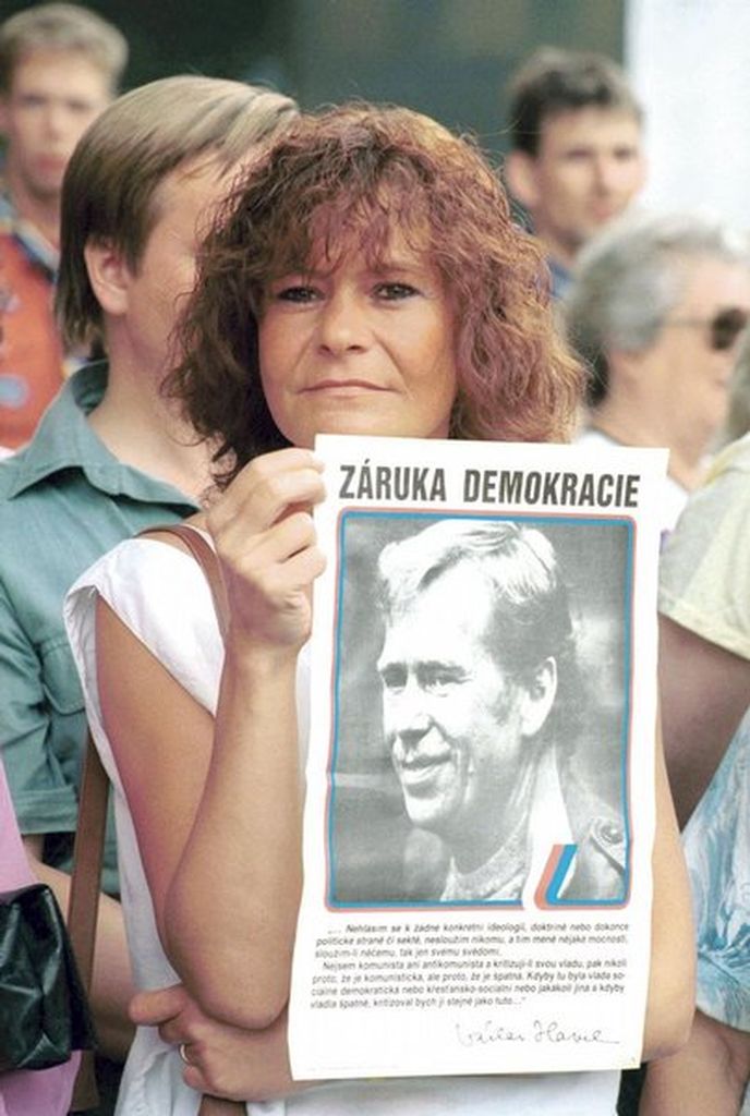 demonstrace na podporu Václava Havla demonstrace na podporu Václava Havla