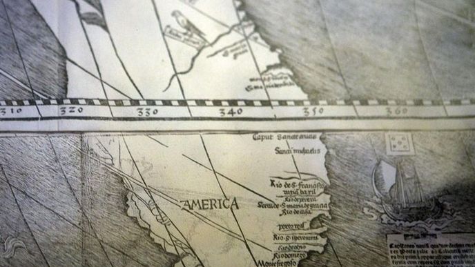 Waldseemüllerova mapa světa Waldseemüllerova mapa světa