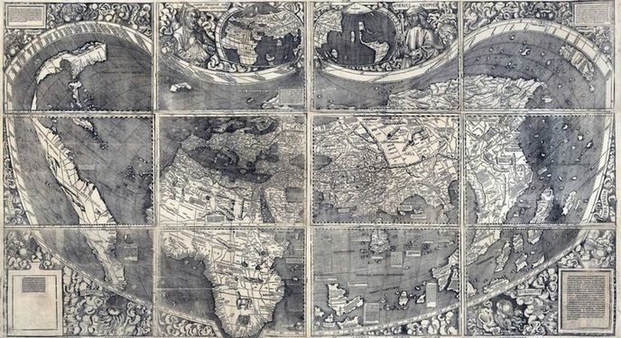 Waldseemüllerova mapa světa Waldseemüllerova mapa světa