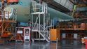 Výrobní haly Airbusu A320 ve francouzském Toulouse Výrobní haly Airbusu A320 ve francouzském Toulouse
