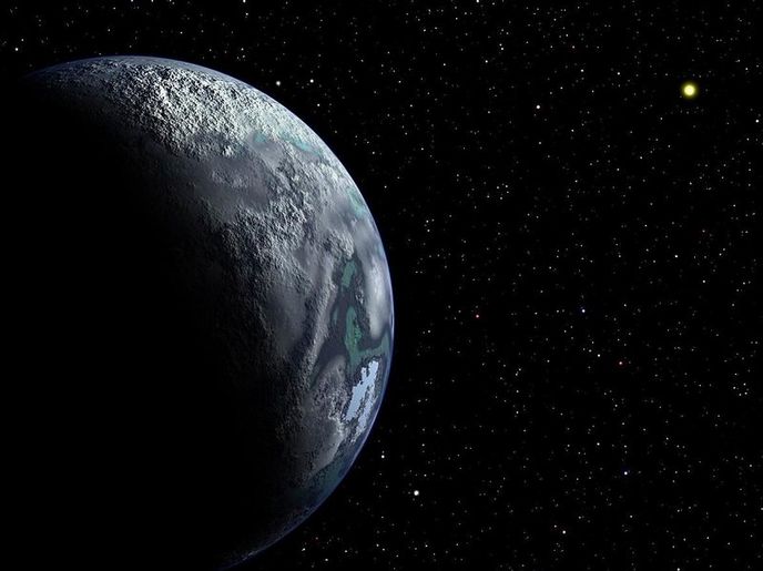 Bludná exoplaneta může být zachycena gravitací některé z hvězd. Podle odhadů by zhruba 6 % hvězd v Galaxii mohly obíhat tyto „kukaččí“ planety. Na obrázku jedna z nich v představách malíře Bludná exoplaneta může být zachycena gravitací některé z hvězd. Podle odhadů by zhruba 6 % hvězd v Galaxii mohly obíhat tyto „kukaččí“ planety. Na obrázku jedna z nich v představách malíře