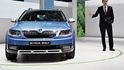 Člen představenstva Škoda Auto za technický vývoj Frank Welsch představil na 84. mezinárodním autosalonu v Ženevě ve světové premiéře nový vůz Škoda Octavia Combi Scout. Člen představenstva Škoda Auto za technický vývoj Frank Welsch představil na 84. mezinárodním autosalonu v Ženevě ve světové premiéře nový vůz Škoda Octavia Combi Scout.