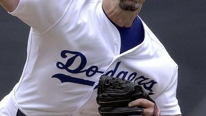 hráč LA Dodgers Kevin Brown v sezóně 2002 hráč LA Dodgers Kevin Brown v sezóně 2002