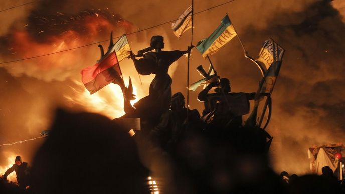 Noční boje v ulicíchKkyjeva Noční boje v ulicíchKkyjeva