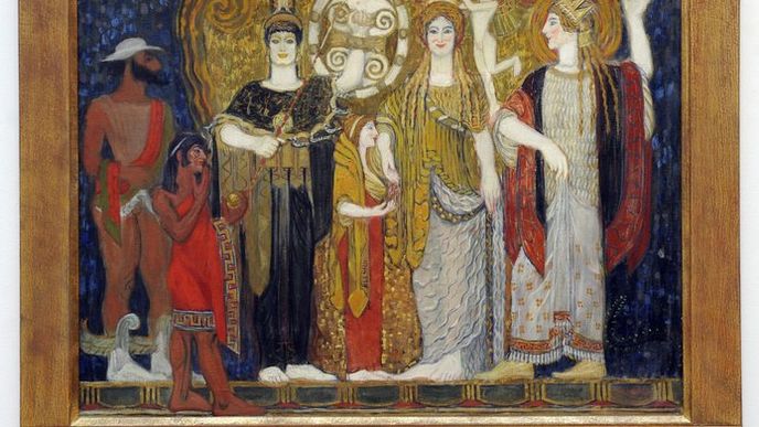 Obraz Františka Kupky s názvem L'Apothéose d'Héléne z roku 1906. Obraz Františka Kupky s názvem L'Apothéose d'Héléne z roku 1906.