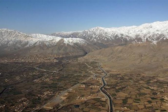 Údolí Bagrám, Afghánistán Údolí Bagrám, Afghánistán