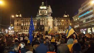 Praha a Brno podpořily svobodnou Ukrajinu Praha a Brno podpořily svobodnou Ukrajinu