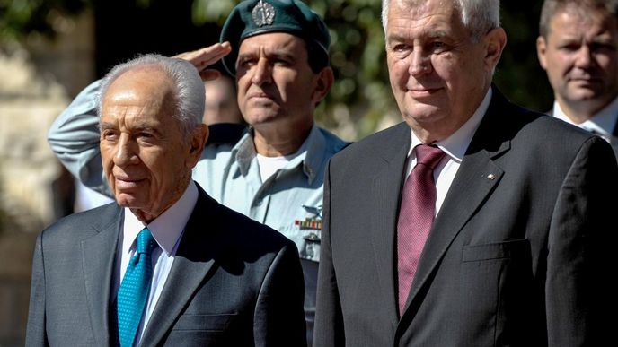 Šimon Peréz a Miloš Zeman Šimon Peréz a Miloš Zeman