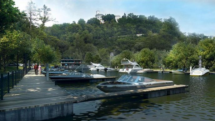 Lodě v podzámčí. Jihočeská Vltava se má brzy stát rušnou vodní cestou. Nový přístav pod zámkem Hluboká lodím a posádkám poskytne zázemí Lodě v podzámčí. Jihočeská Vltava se má brzy stát rušnou vodní cestou. Nový přístav pod zámkem Hluboká lodím a posádkám poskytne zázemí